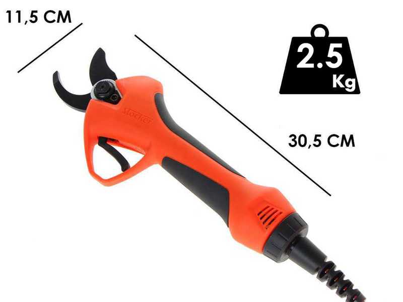 Stocker Vulcano E-35 TPC Battery-powered Pruning Shears - 43.2 V 4.4Ah Battery