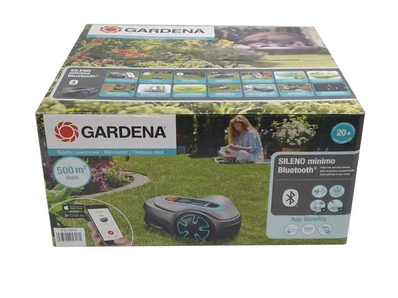 Gardena SILENO minimo 500 Robot Lawn Mower - With Perimeter Wire