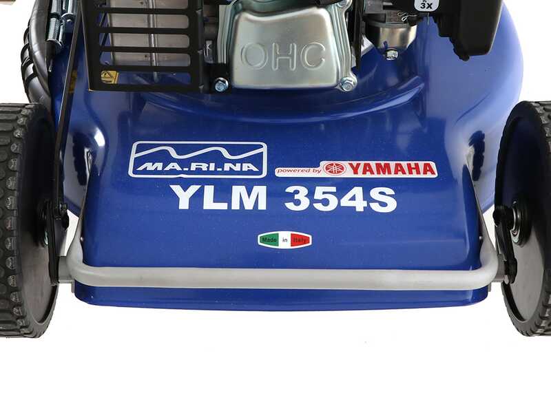 Ma.ri.na Systems YLM 354S VV Self-propelled Petrol Lawn Mower  - 52 cm Cutting Width - Yamaha MA190 Engine - 4 in1