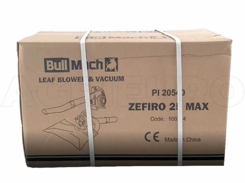 BullMach ZEFIRO 25 MAX Leaf Blower - Garden Vacuum - 2-stroke Engine - 25.4 cc