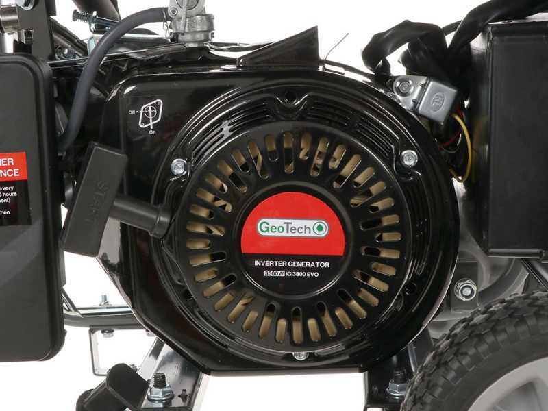 Geotech iG 3800 EVO - 3.8 kW Wheeled Petrol Inverter Power Generator - DC 3.5 kW Single-phase