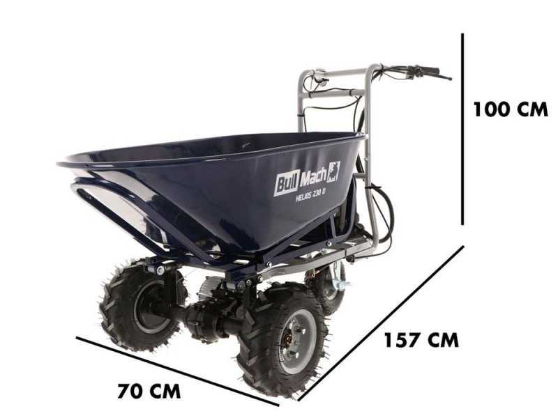 BullMach Helios 230 D Electric Wheelbarrow with 2 Batteries 48V 2Ah
