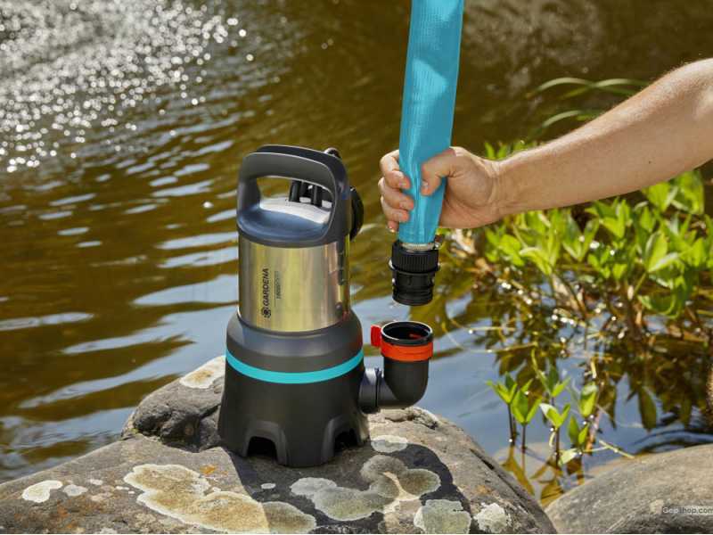 Gardena 16000 9042-20 Submersible Water Pump for dirty water - in stainless steel