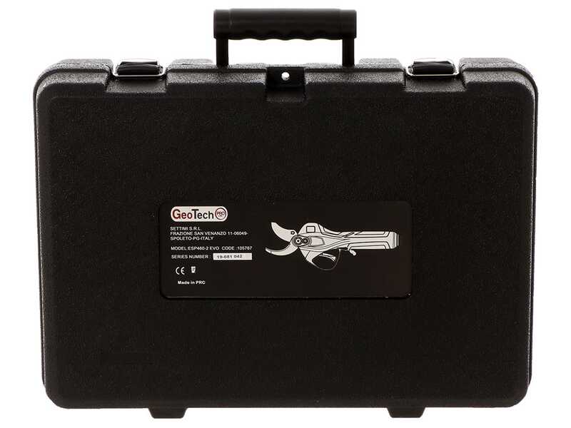 GeoTech Pro ESP 460-2 EVO Electric Pruning Shears - 43.2V 4Ah Battery - 40mm Cutting diameter