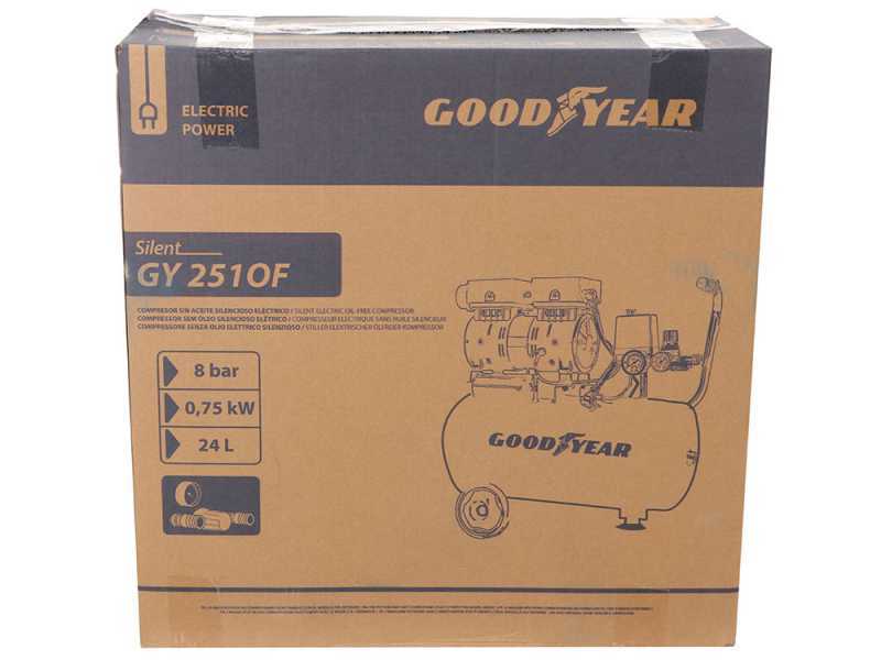 GoodYear GY2510OF - Electric Air Compressor - 24 L Tank - 8 Bar Pressure