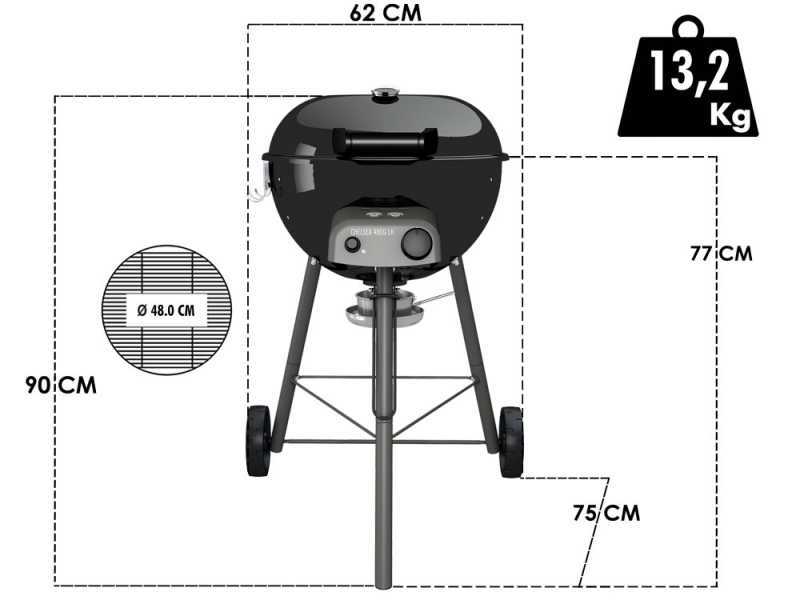 Outdoorchef Chelsea 480 G LH Gas Grill - 65x75x90 with &Oslash; 48 cm Grid