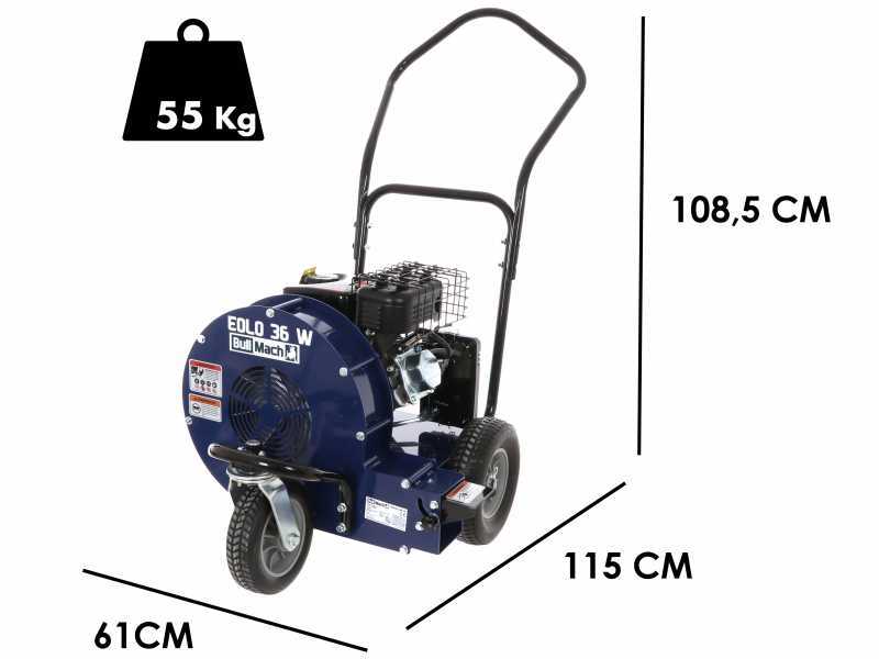 BullMach EOLO 36W - Petrol wheeled leaf blower - Rato 7 HP