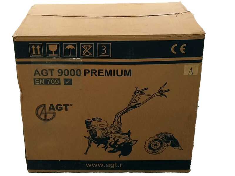 AGT 9000 - 9 HP Petrol Garden Tiller - Honda GX270 270 cc Engine - 2+1 Reverse Gear Gearbox