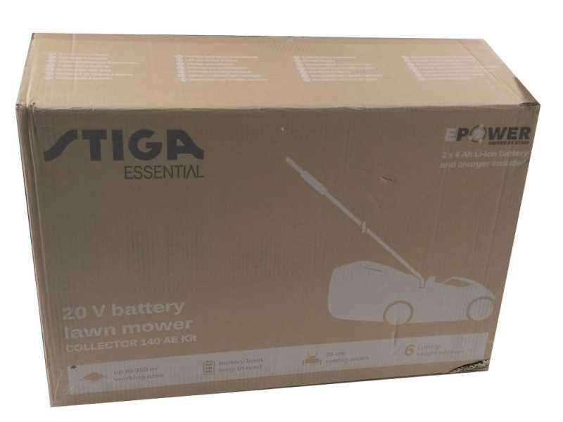 Stiga Collector 140 AE Kit - Battery lawnmower - 2x20V/4.0Ah - Cutting 38 cm