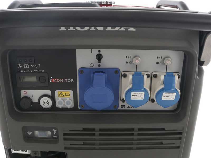 Honda EU70is - 7 kW Wheeled Petrol Inverter Power Generator - DC 5.5 kW Single-phase + ATS