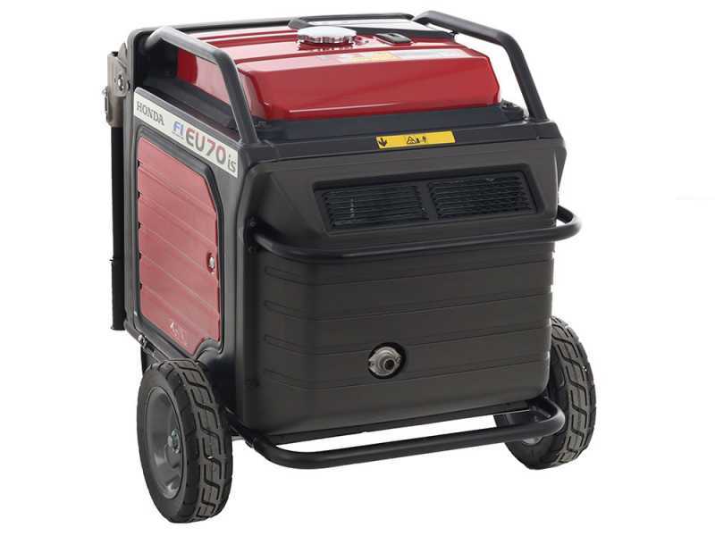 Honda EU70is - 7 kW Wheeled Petrol Inverter Power Generator - DC 5.5 kW Single Phase + ATS