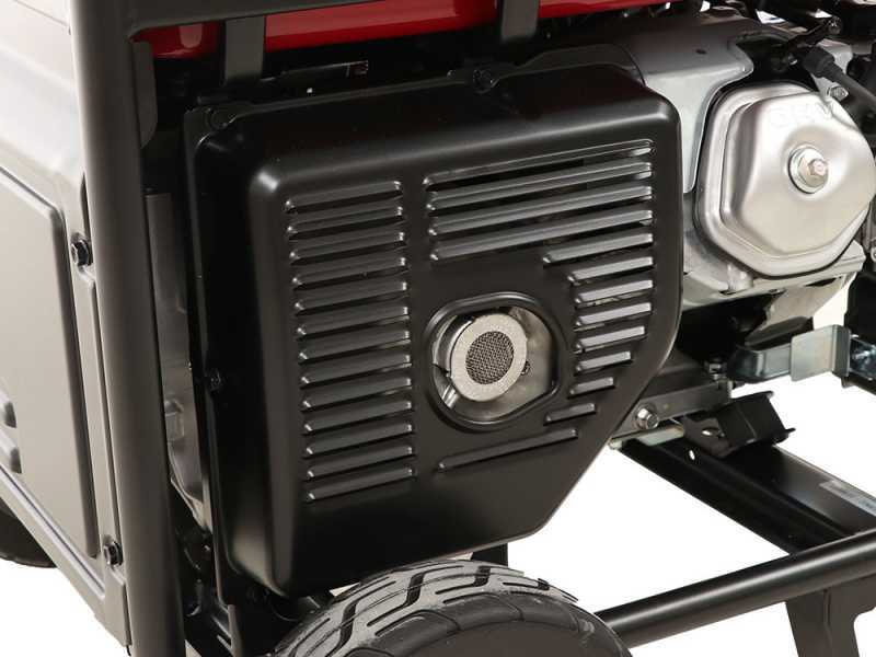 Honda EM 5500CXS - 5.5 kW Wheeled Petrol Power Generator with AVR - DC 5 kW Single-phase + ATS