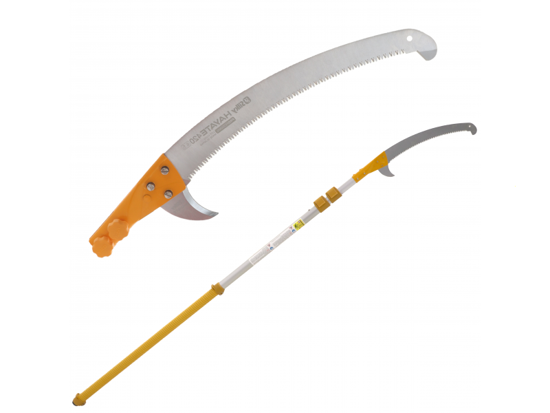 Heavy-duty Silky Hayate 5000 Pruning Saw on aluminium telescopic pole