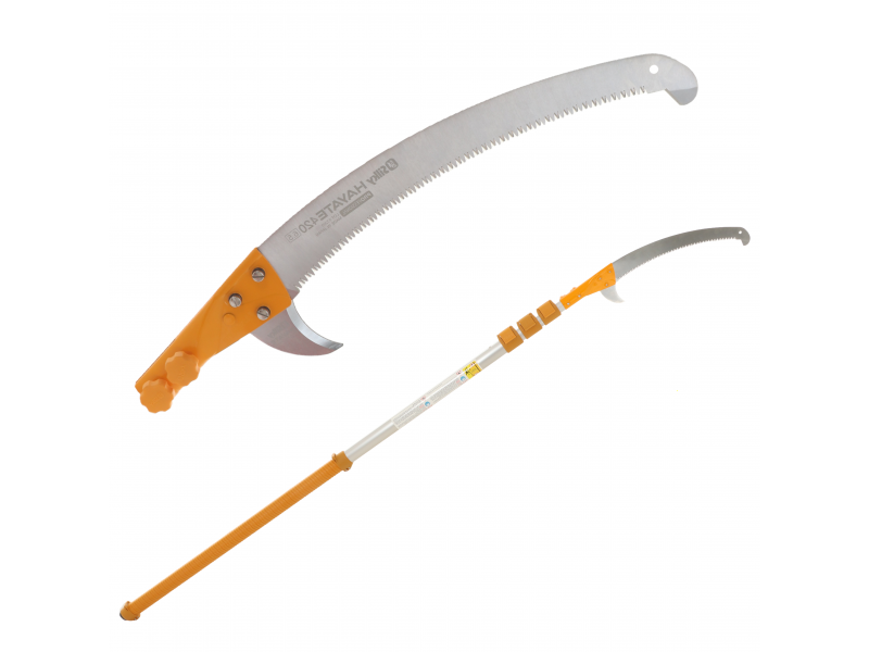 Heavy-duty Silky Hayate 6100 Pruning Saw on aluminium telescopic pole