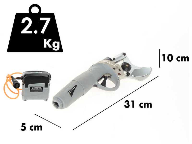 BlackStone 450-BP Electric Pruning Shears - 5.2 Ah 36 V battery