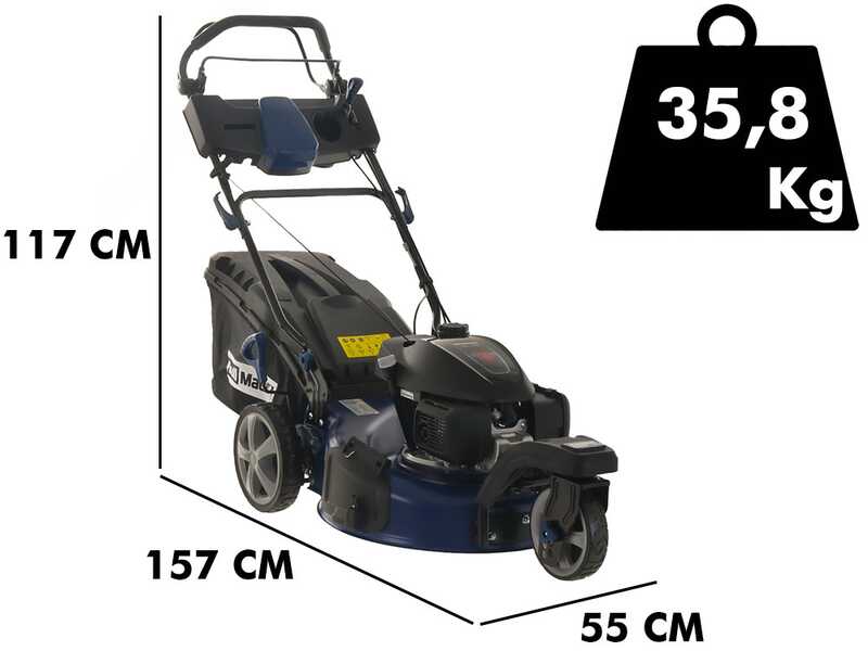 BullMach CERBERO 53 H Self-propelled Petrol Lawn Mower - Honda GCVx200 Engine