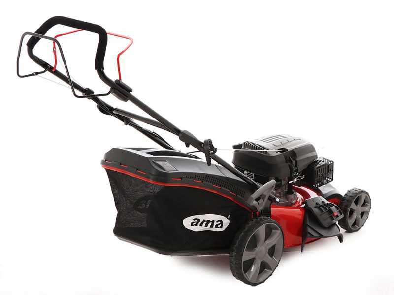 Ama TRX 511 Self-propelled Lawn Mower - 4 in 1: Grass collection, Mulching, Side and Rear Discharge