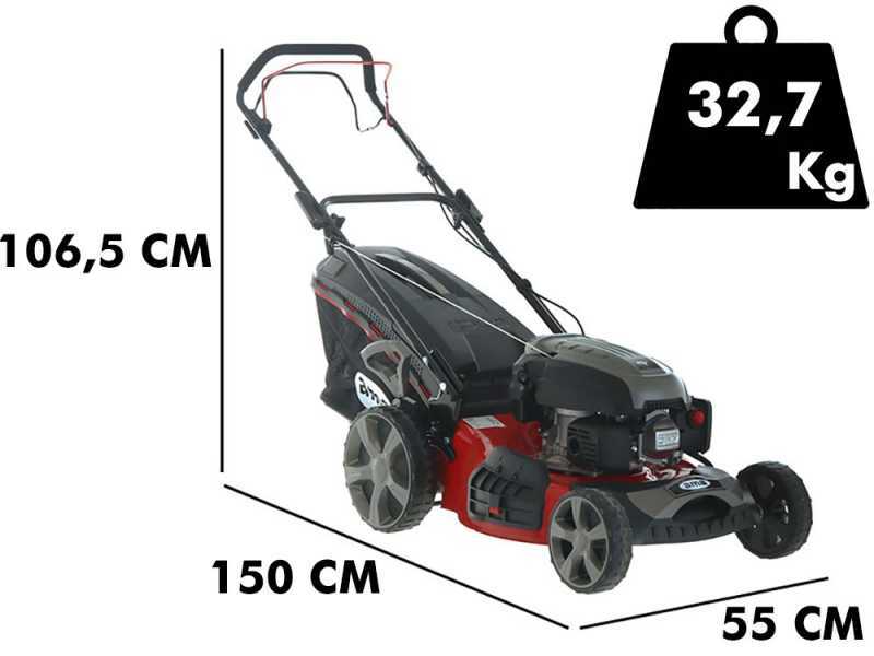 Ama TRX 511 Self-propelled Lawn Mower - 4 in 1: Grass collection, Mulching, Side and Rear Discharge