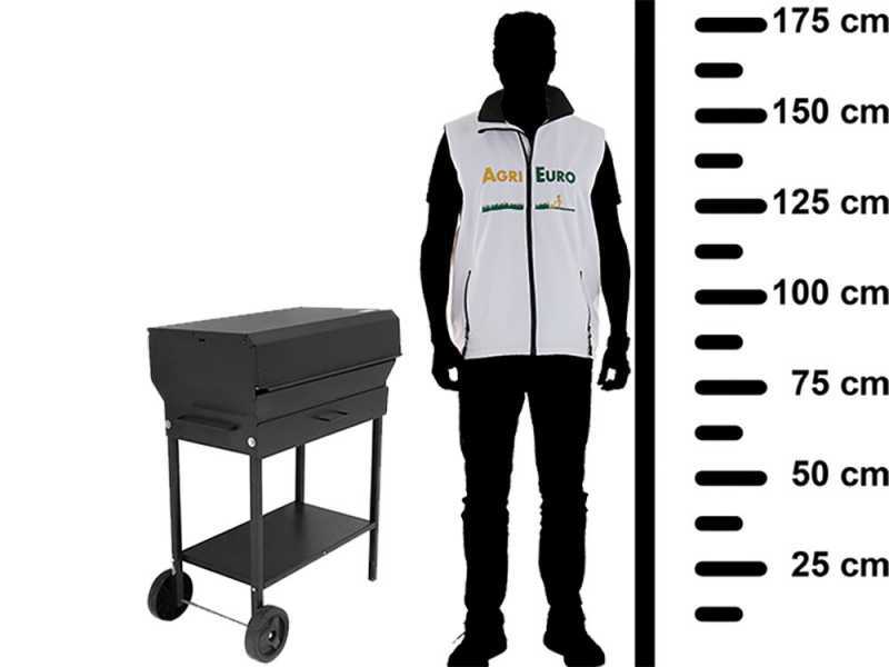 Seven Italy Doriano - Handmade charcoal barbecue - 67,5x37 cm