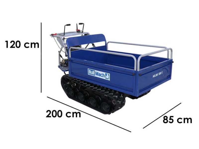 BullMach Helios 500 E Tracked Power Barrow - Hydraulic Extendable Barrow 500 Kg