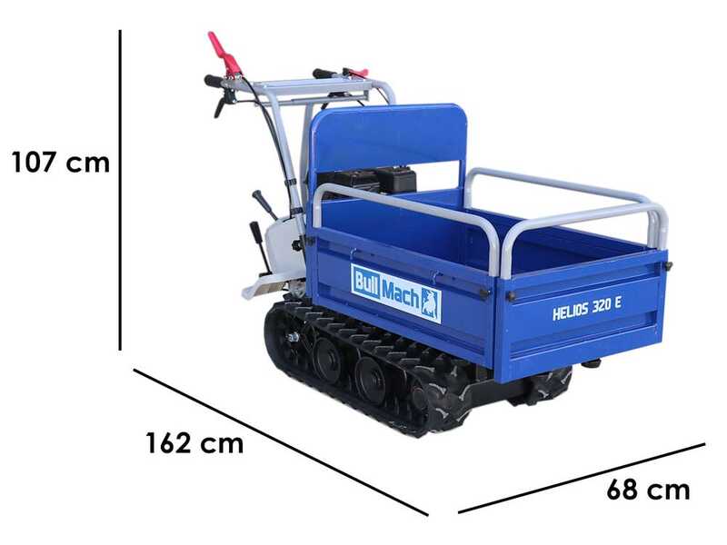 BullMach Helios 320 E Tracked Power Barrow - Extandable Manual Barrow 320 Kg