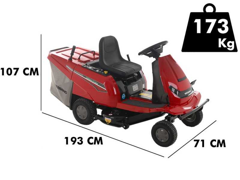 Weibang WB81EC B Battery powered Riding on Mower 72 V 31Ah Battery powered Electric Motor 81cm Cutting Width 2 in 1