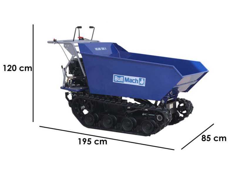 BullMach Helios 500 D Tracked Power Barrow - Dumper Hydraulic Barrow 500 Kg