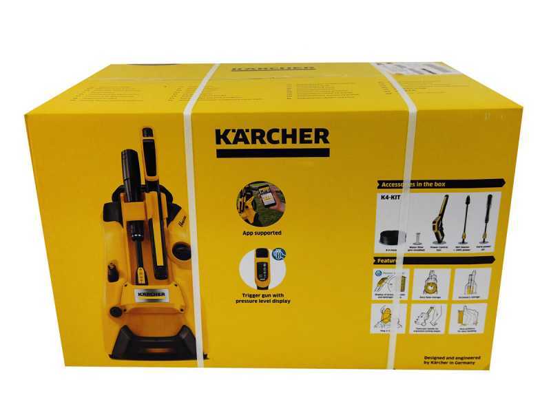 Karcher K4 Power Control Electric Cold Water Pressure Washer, 420 L/h - 130 bar