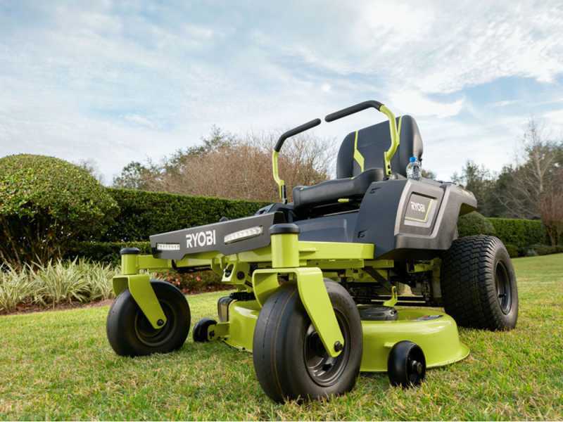 Ryobi 100ah store zero turn mower