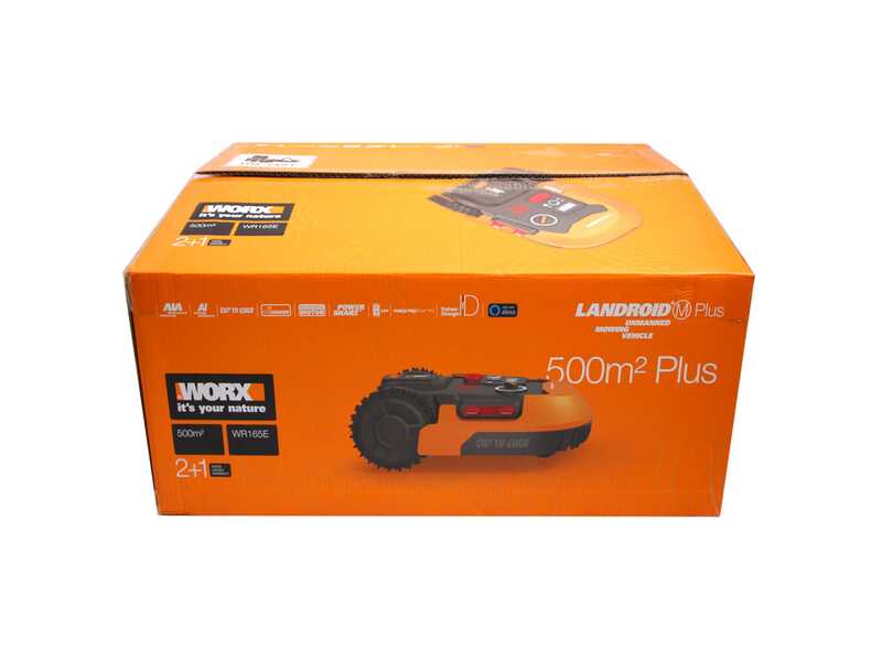 Worx Landroid WR165E Robot Lawn Mower with Perimeter Wire - 20V 2Ah Battery - M500 2.0