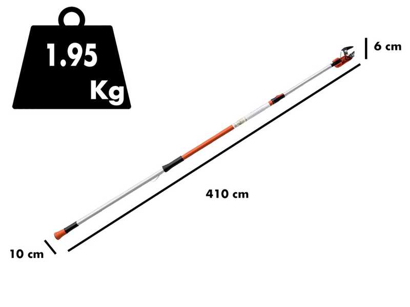 Bahco ATP 230-410-  Sawyer On Modular Extension Pole  - telescopic pole 230-410 cm - &Oslash; 32 mm - Sawyer