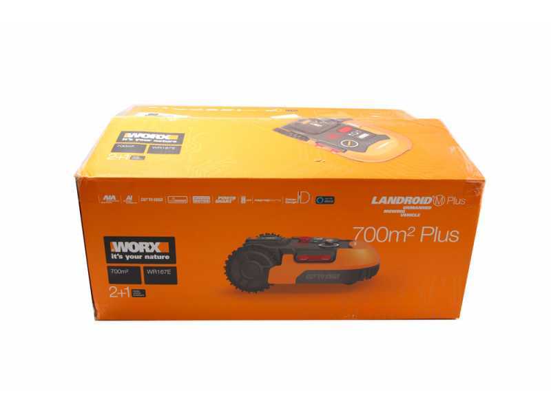 Worx Landroid WR167E Robot Lawn Mower with Perimeter Wire - 20V 4Ah Battery - M700 2.0