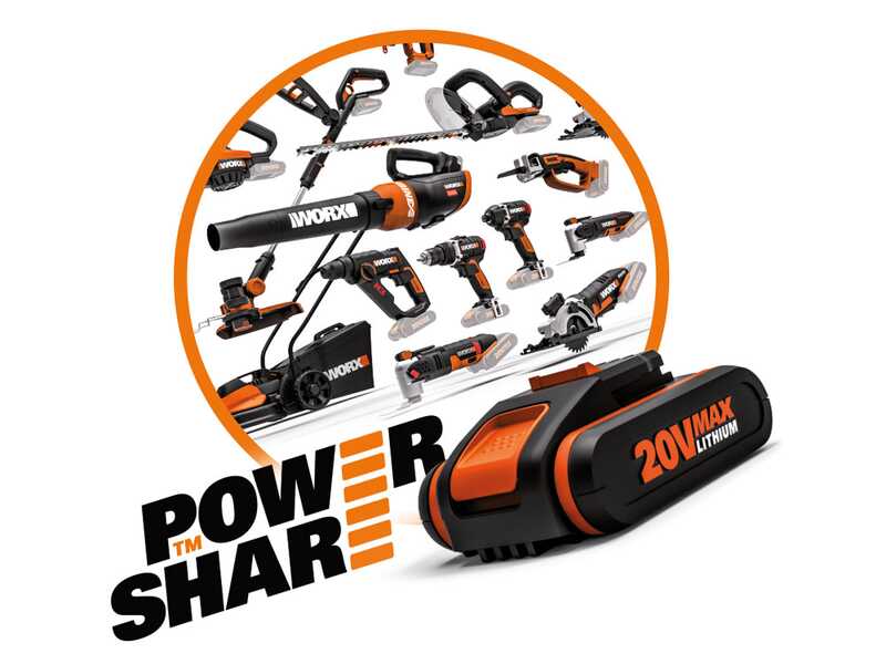 Worx Landroid WR167E Robot Lawn Mower with Perimeter Wire - 20V 4Ah Battery - M700 2.0