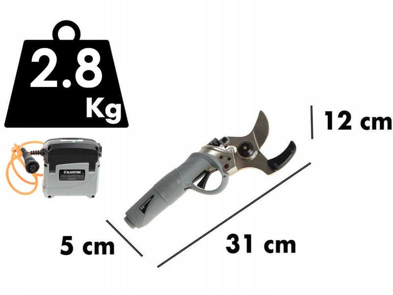 BlackStone 500-BP Electric Pruning Shears  - 1 battery 5.2 Ah 36 V