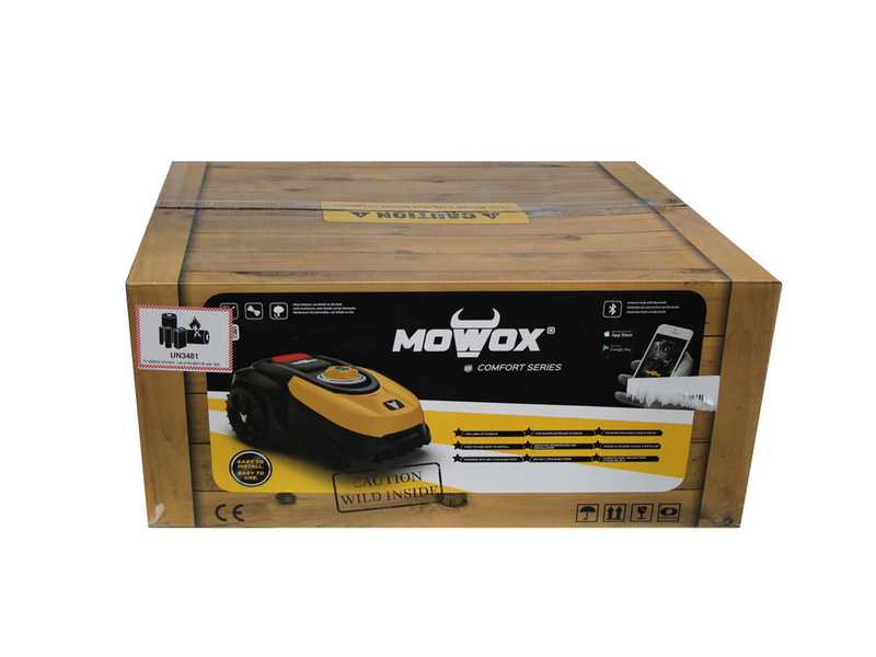 Mowox RM 1200 Li BT Robot Lawn Mower - robotic lawn mower with perimeter wire - 28V 3Ah Lithium battery