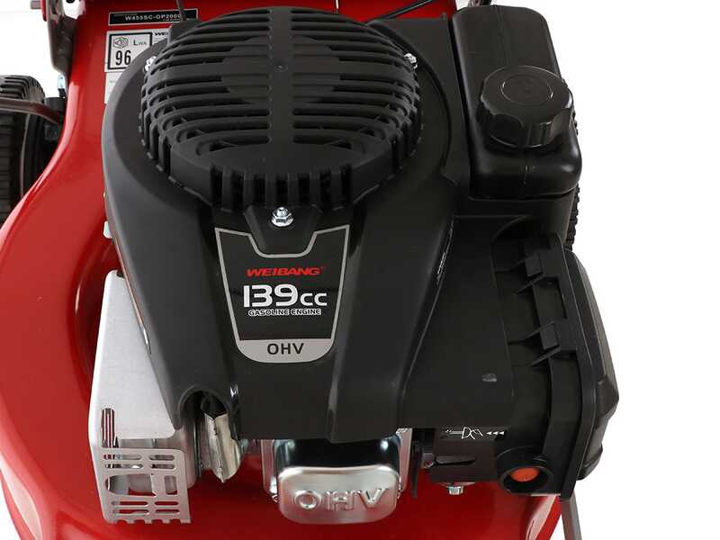 WEIBANG WB455SCOP Self-propelled Petrol Lawn Mower - 139 cc Engine - 2 in 1