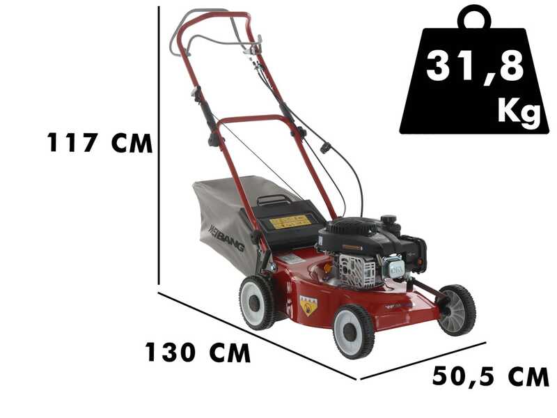 WEIBANG WB455SCOP Self-propelled Petrol Lawn Mower - 139 cc Engine - 2 in 1