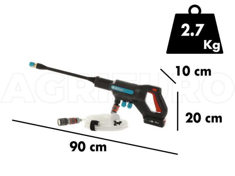 Gardena AcquaClean 24/18V High Pressure Sprayer Gun WITHOUT BATTERY AND CHARGER