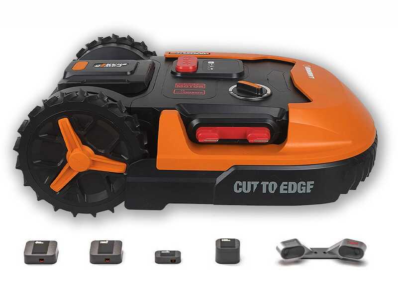 Worx Landroid WR147E.1 Robot Lawn Mower with Perimeter Wire - 20V 4Ah Battery - L1000
