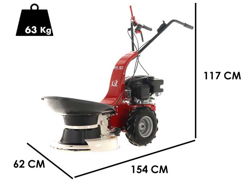 Eurosystems RS90 - Multifunctional rotary mower - Loncin 139 OHV