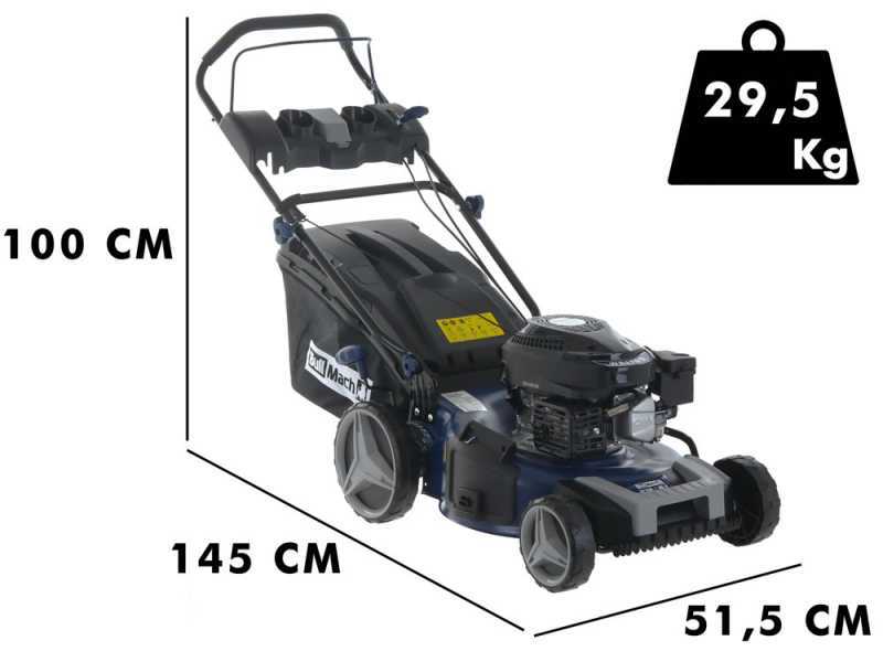 BullMach ECTOR 46 P Hand-pushed Lawn Mower - 4 in 1 - 170 cc Petrol Engine