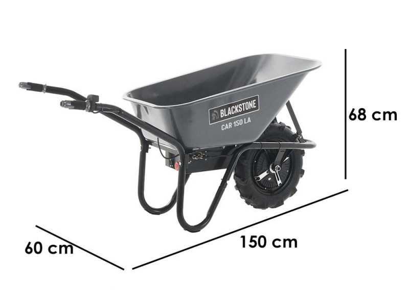 BlackStone CAR 150-M80 Electric Wheelbarrow -   24Ah/12V Battery
