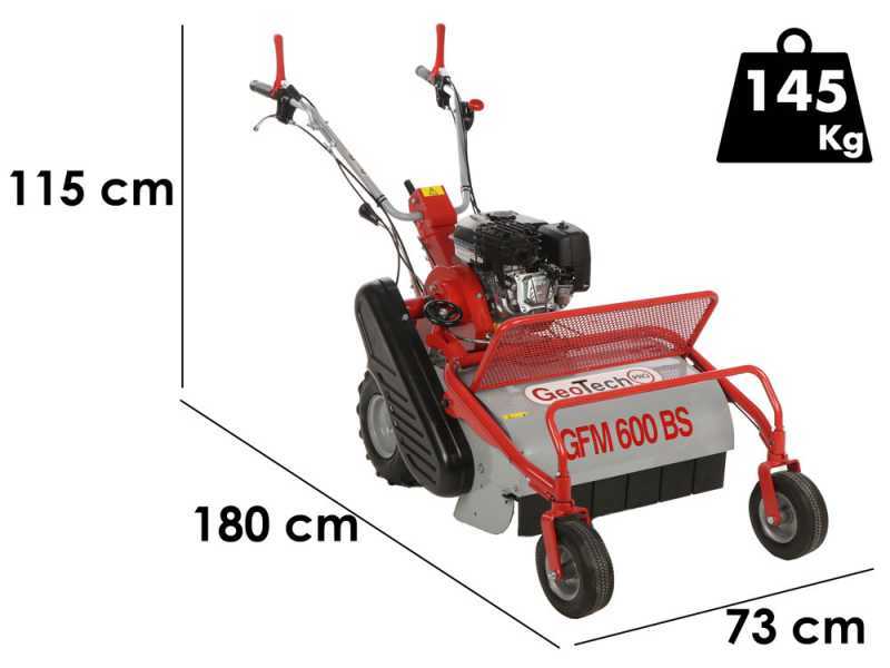 GeoTech-Pro GFM 600 BS - Professiona Hammer Rough Cut Mower - B&amp;S CR950