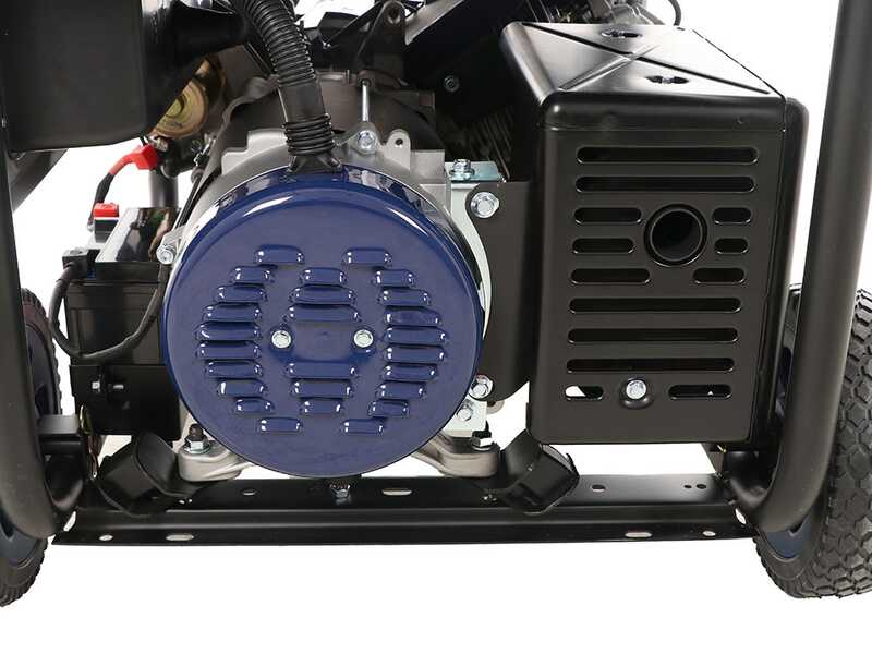 BullMach AMBRA 12000 E - 8.5 kW Wheeled Petrol Power Generator with AVR - DC 7.8 kW Single-phase