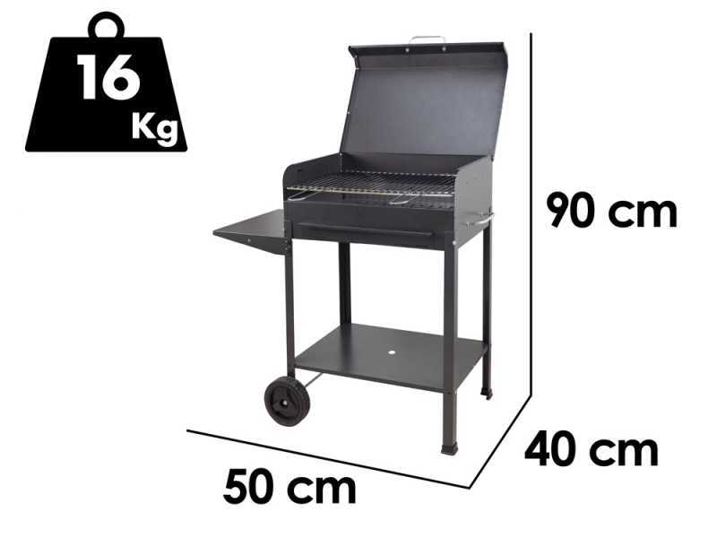 Mille Vanessa Small - Handmade charcoal barbecue - 47,5x37 cm