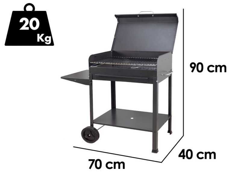 Seven Italy Vanessa Large - Handmade charcoal barbecue - 67,5x37 cm