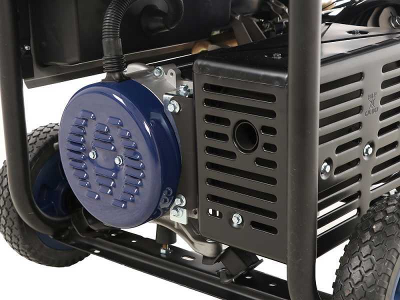 BullMach AMBRA 12000 E-3 - 8.5 kW Wheeled Petrol Power Generator with AVR - DC 7.8 kW Three-phase