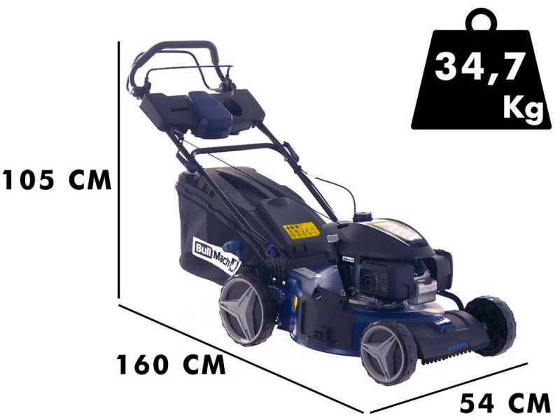 BullMach ACHILLE - 51 H Self-propelled Lawn Mower - 4 in 1 - Honda GCVx200 Petrol Engine