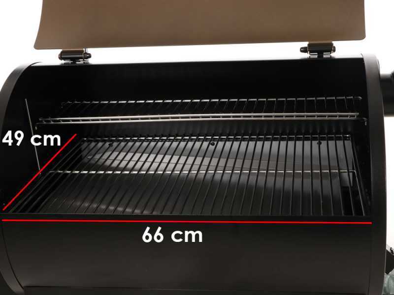 ZGRILLS ZPG-700D Wood Pellet Grill - Stainless Steel Grid - 66x49 cm Cooking Surface