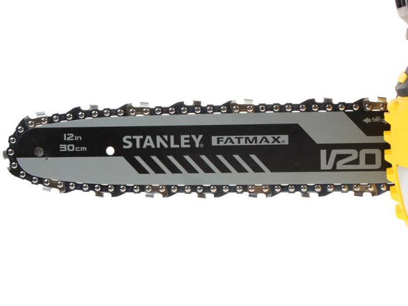 Stanley Fatmax V20 - 18V 4Ah Battery-powered Electric Chainsaw - 30 cm Blade